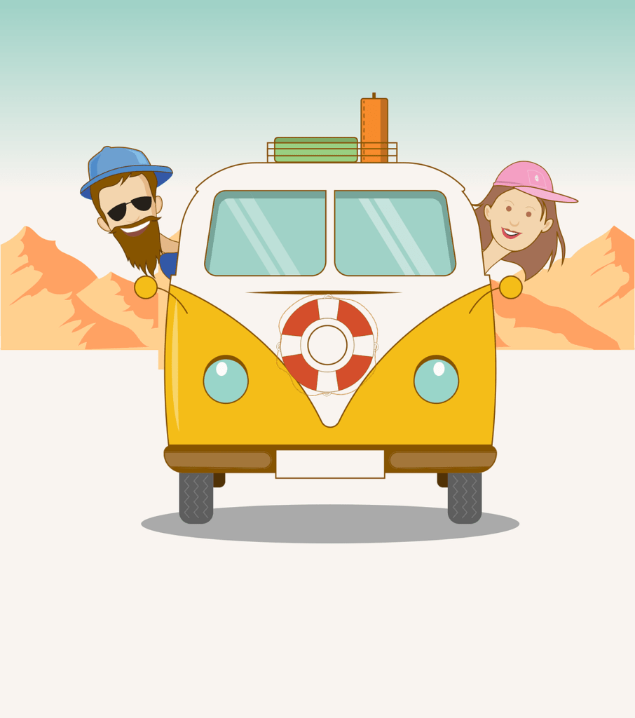 Voyage dans un véhicule van, voyage pas cher